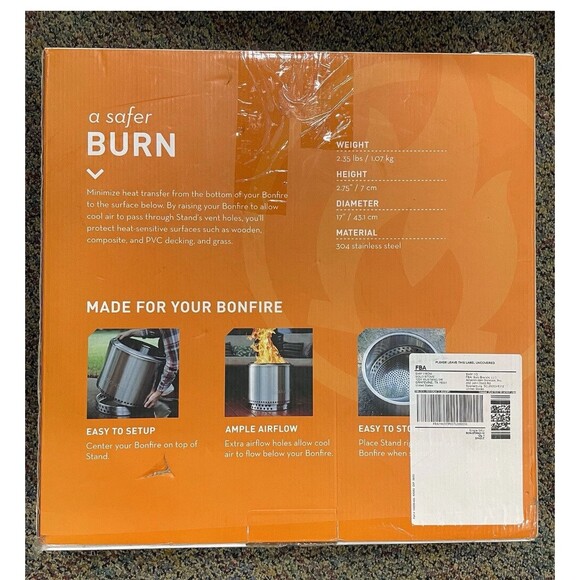 Solo Stove Bonfire Stand - Durable 304 Stainless Steel, Heat-Resistant, Portable - Picture 9 of 10